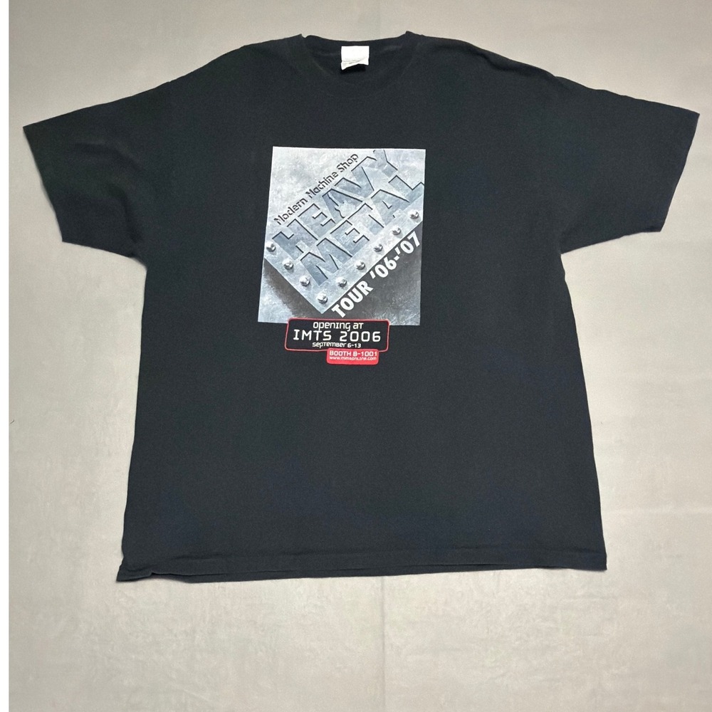 Port and Company Modern Machine Shop Heavy Metal Tour 06-07 T-Shirt Mens XL